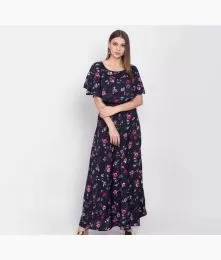 Fabulous Printed Crepe Western Dresses