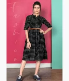 Amazing Printed Cotton Western Dress