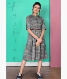 Amazing Printed Cotton Western Dress