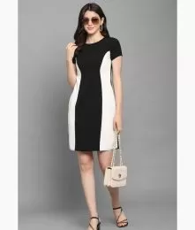 Casual Colour Blocked Lycra Western Wear