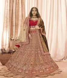 Wonderful Heavy Zardosi Sequence and Oxidised Work Lehenga