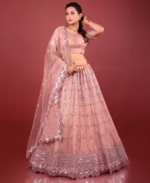 Floral embroidered lehenga choli set