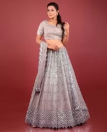 Floral embroidered lehenga choli set