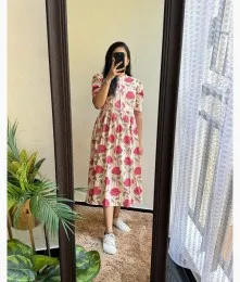 Amazing Printed Cotton Off-White Middi Collection